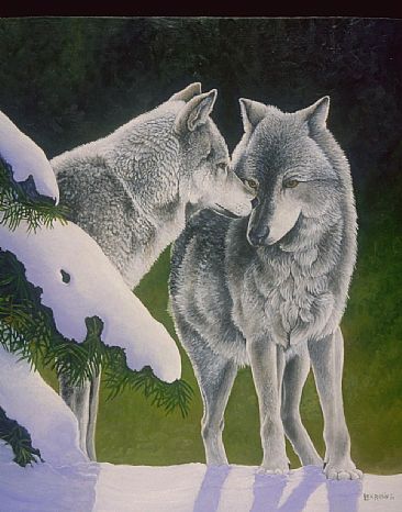Natures Touch - Wolves by Len Rusin